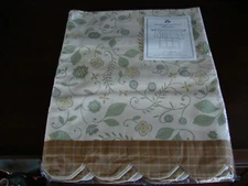 Home Collections by Raghu Botanical Plaid Window Curtain LINED Valance 72 x 15.5