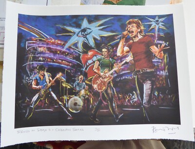 RONNIE WOOD ROLLING STONES SKULLS ON STAGE II COLLECTORS SERIES