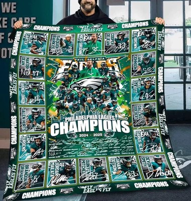 Philadelphia Champions 2025-Fleece Blanket ! size Queen (60X70 inches)