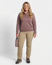 Eddie Bauer Women's radiator Long sleeve pullover fleece jacket 1/4 snap XL