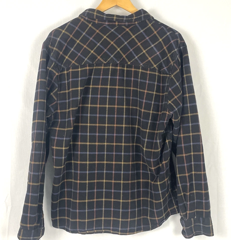 Camisa de franela a cuadros manga larga con cuello XXL abotonada THREADS 4 THROUGHT Foto 2 de 4