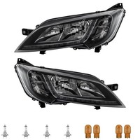 Scheinwerfer Set Led Schwarz FüR Peugeot Boxer Pritsche/Fahrgestell Bus Kasten