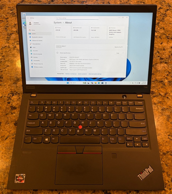 Lenovo ThinkPad T14s Gen 1 – AMD Ryzen 5 PRO 4650U, 16GB, 256GB