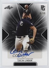 2021 Leaf Perfect Game National Showcase Black 8/50 Colin Linder Auto nd3