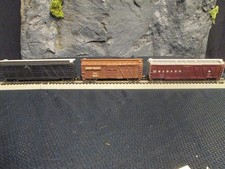 ATLAS/Con-Cor N scale 3 car lot mixed roadnames 40' 50' stockcars STK-8