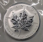 2007 Canadian Silver Maple Leaf 1 oz — photo from another recent sale