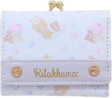 San-X Character Rilakkuma Mini Wallet Purple 152090 Card Coin Case New Japan