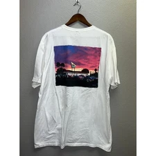 In N Out Shirt Burger Fast Food Restaurant California White Graphic Car Tee XL