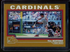 2004 Topps Chrome Tino Martinez Gold Refractor #186