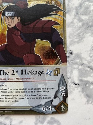 Naruto CCG First Hokage - N-1370 - Rare - 1st Ed - Foil Holo