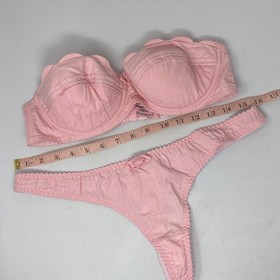 Agent Provocateur Pink Vintage Cotton Set Large New