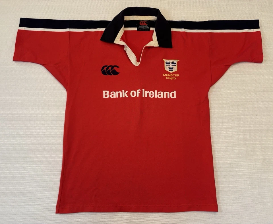 Vintage 90’s Canterbury of New Zealand Munster Rugby Shirt Men’s Medium Rare - Image 1 of 4