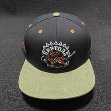 Mitchell & Ness Toronto Raptors Retro Snapback Black Olive One Size Vintage NBA
