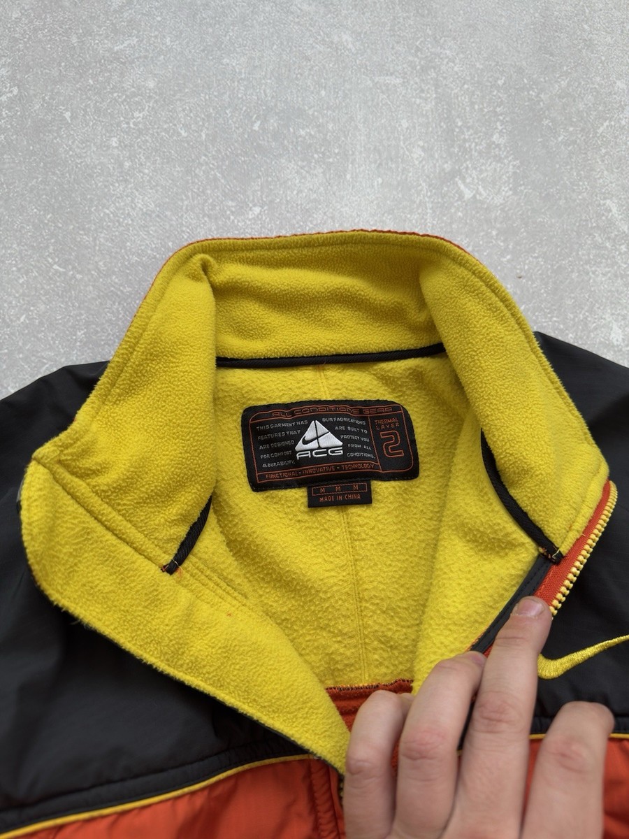 90s vintage NIKE ACG フリース Vintage 1990s Nike ACG Pullover Fleece Jacket Red Therma Fit