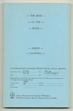 Joseph CALDWELL / The Deer at the River Uncorrected Proof 1st 1984
