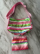 LeSportsac Colorful Striped Bag And Wallet