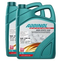 MotoröL Motor ÖL Addinol 10W-40 Semi Synth 1040 2X 5 Liter FüR Audi Fiat Citroen