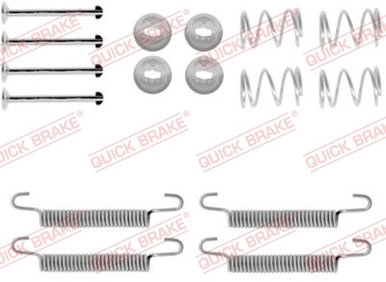 1X Quick Brake 105-0791 ZubehöRsatz Feststellbremsbacken FüR Opel Vauxhall-image