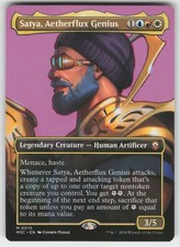 Satya, Aetherflux Genius (Borderless) Commander: Modern Horizons 3 15 M NM MTG