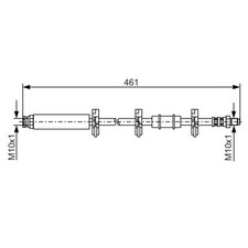 Bosch Bremsschlauch vorne rechts für Citroen C25 Fiat Ducato Talento Peugeot J5