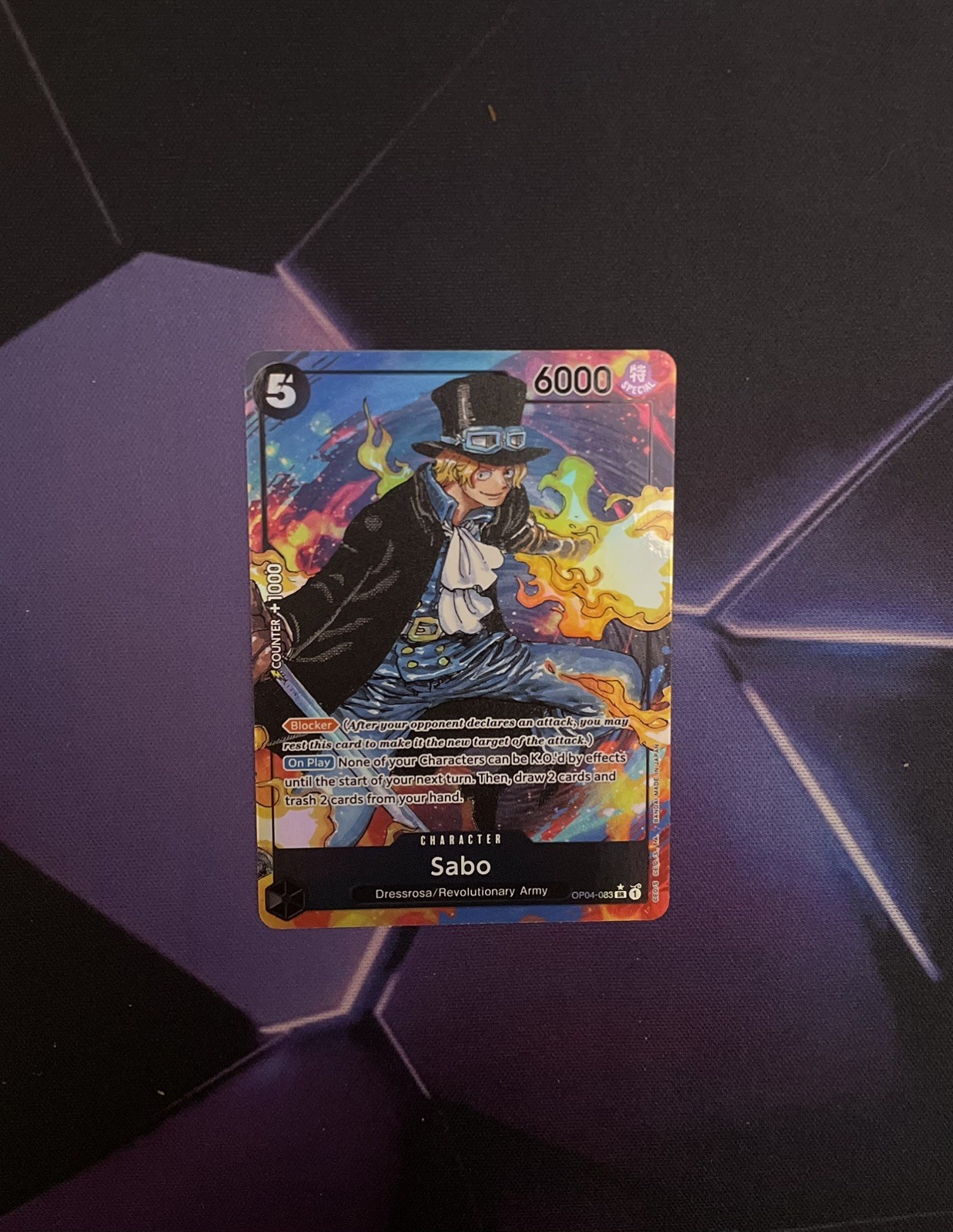 Sabo 2023 Kingdoms of Intrigue #OP04-083 Super Rare (Alternate Art