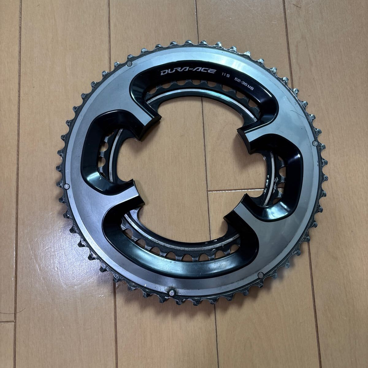 SHIMANO DURA-ACE 11S チェーンリング 52-36MT Shimano Dura Ace Chainring Set 52/36T BCD 110mm 4-Arm 11s
