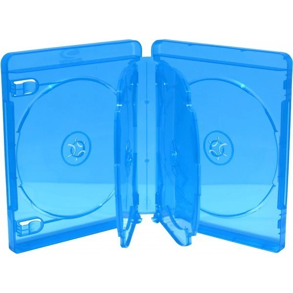 Boitier rangement 6 BLU-RAY épais. 22mm Bleu 170x135x22mm - Photo 1/1