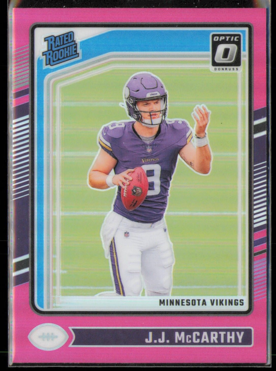 2024 Donruss Optic - J.J. McCarthy Pink #235