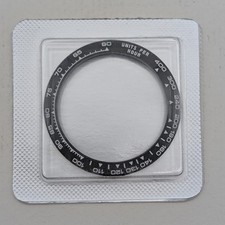 39.3/31.5mm Black Ceramic Daytona Bezel Insert White Engraved 116500/116520