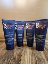 Lot of 4 Dollar Shave Club Shave Butter 6 oz Translucent Shave Gel Cream NEW
