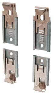 CRL Nickel Plated Adjustable Mirror Clip set for 1/4" (6 mm) Seamed Mirrors  - 第 1/5 張圖片