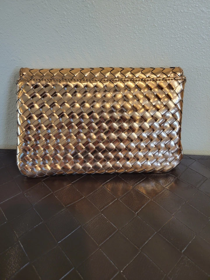 Классический красивый - Deux Lux женщин складной магнитный клатч металлический сплетенный - Изображение 2 из 4