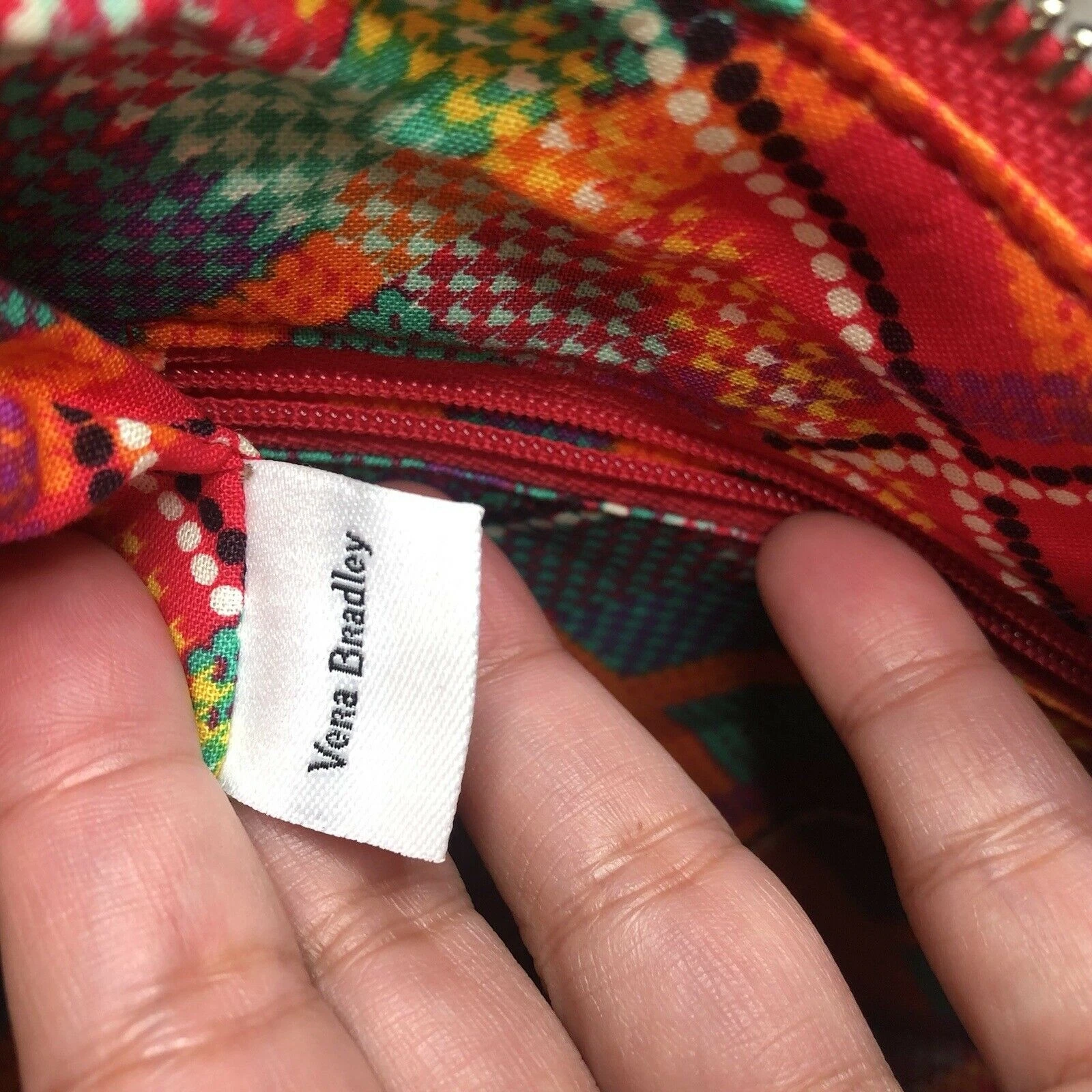 Borsa a tracolla Vera Bradley Mini Vivian in cotone trapuntato Rumba