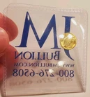 American Gold Eagle/Walking Liberty Mini Half Gram Gold Round Bullion ORO PURO