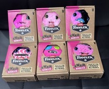 COMPLETE SET of 6 Fuggler Baby Pinkles 3.5" Key Ring Bag Clip Funny Ugly Monster