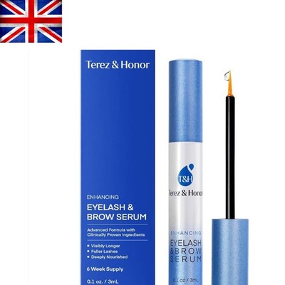 Wimpernwachstumsserum: Klinisch erprobter Brow Enhancer, 3 ml, für üppige Wimpern