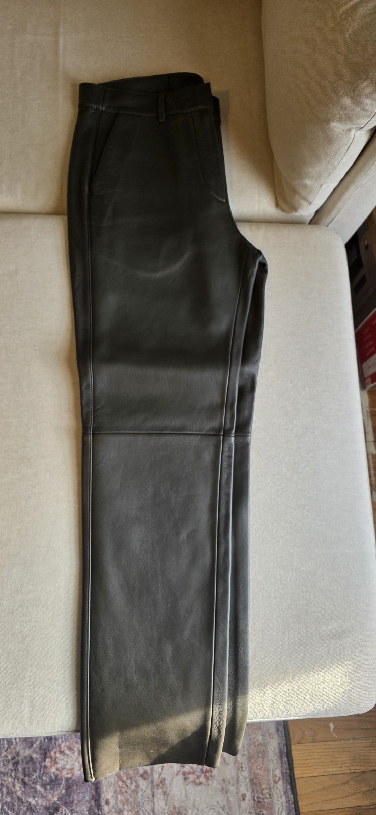 Massimo Dutti Women's Leather Pants thumbnail 4