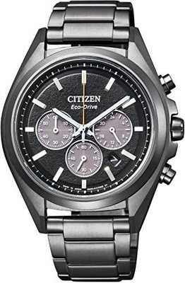 Citizen Watch Atessa Eco-Drive Black Titanium Series Chronograph CA4394-54E