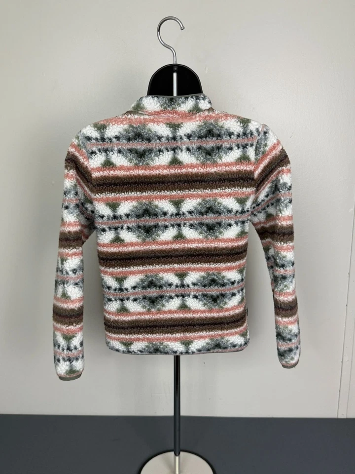 Hurley Niña Talla Med 8 Pullover Cuarto Cremallera Polar Chaqueta Azteca Foto 4 de 4