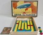 Vintage 1927 Board Game ABOVE THE CLOUDS Milton Bradley - Dirigible / Zeppelin