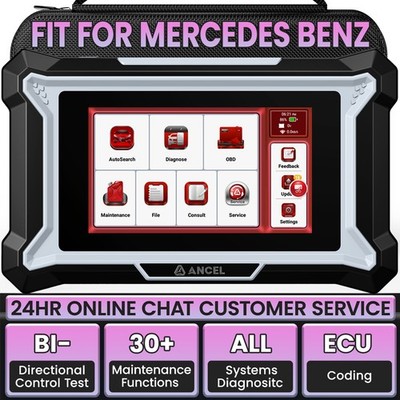 ANCEL DS160 Bidirectional Scanner OBD2 Diagnostic Tool Fit for Mercedes Benz Car