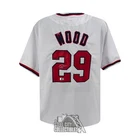 James Wood Autographed Washington Custom White Baseball Jersey - BAS