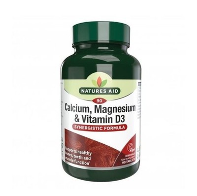 Natures Aid Calcium Magnesium + Vit D3 - 90 Tabs