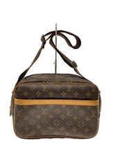 LOUIS VUITTON SHOULDER BAG REPORTER PM_MONOGRAM CANVAS PVC Brown Used