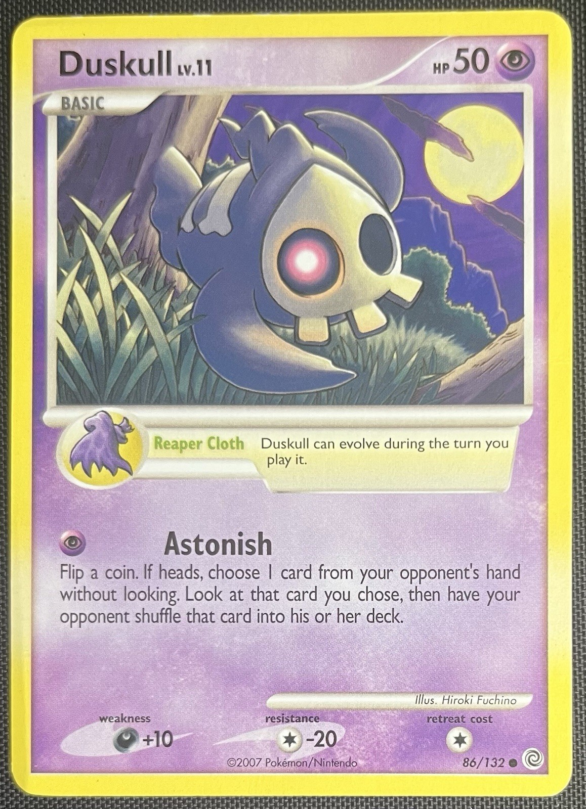 Duskull 86/132 Pokemon English Diamond & Pearl Secret Wonders 2007