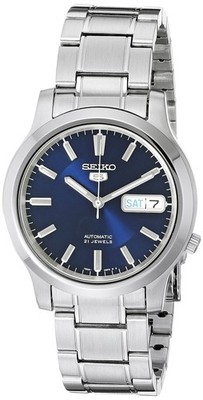SEIKO 5 Men's Automatic Watch, Navy Dial, Overseas Model, SNK793K1