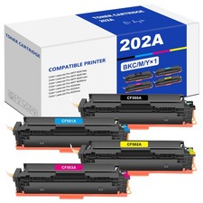4P For HP LaserJet Pro M254dw M281cdw M281fdw MFP Color Toner CF500A 202A ink