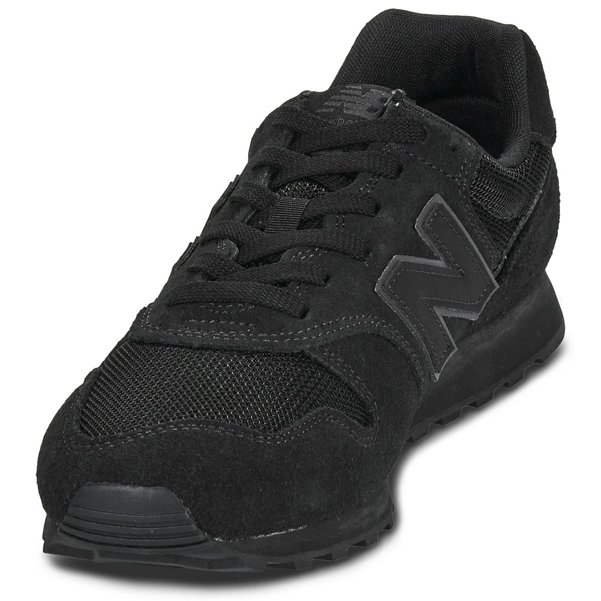 Zapatillas de cuero/textiles negras para hombre New Balance 373