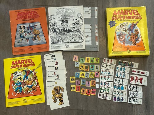 MARVEL SUPER HEROES Role-Playing Game (TSR, 1984) TSR 6850 RPG Original BOX SET