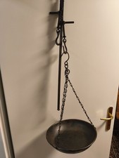 Stangenwaage Balkenwaage Wiegeschale handgeschmiedet um 1900